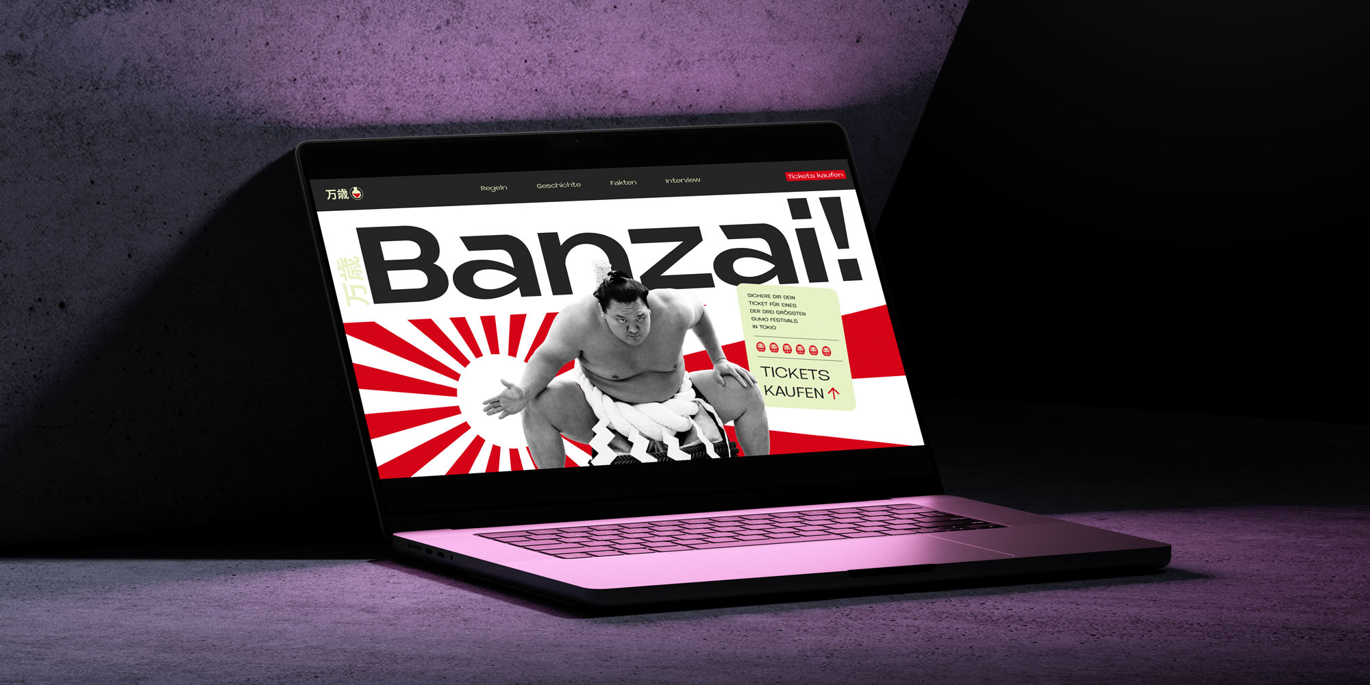 Banzai Website Mockup