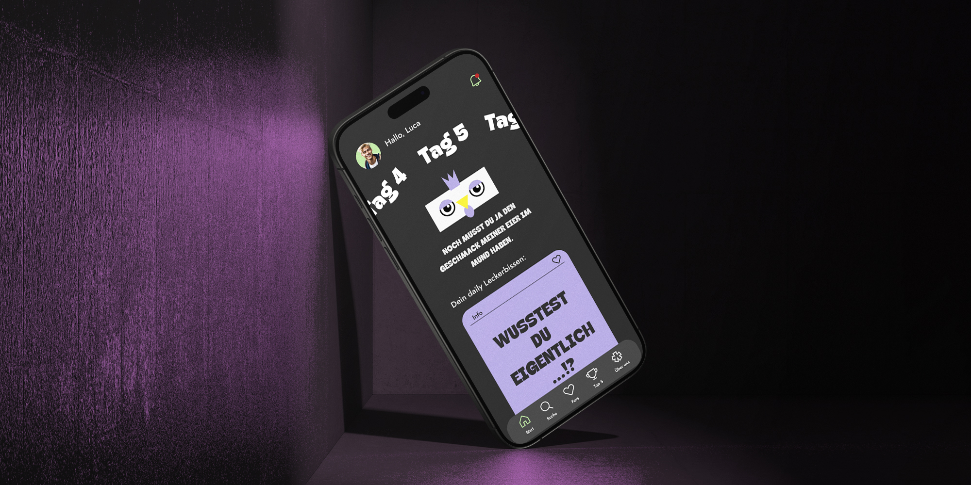 App F*ck Vegans, Abschlussprojekt, Mockup